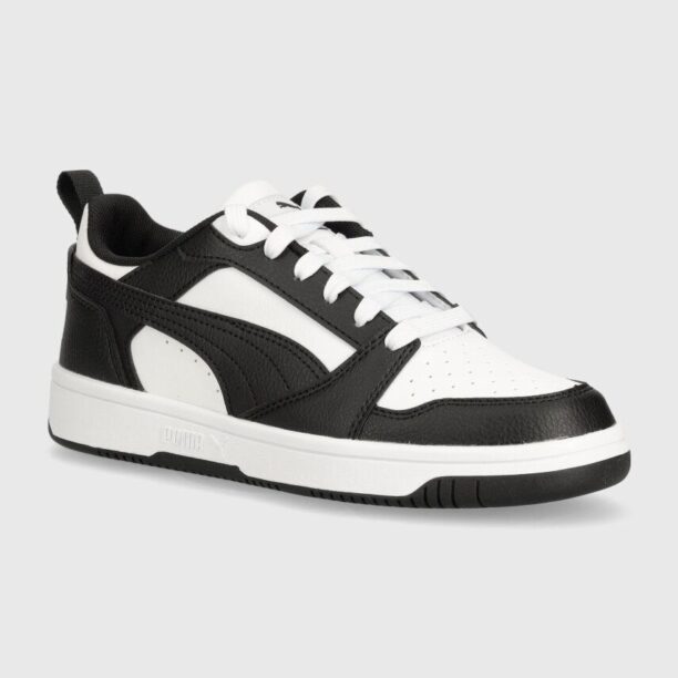 Puma sneakers pentru copii Rebound V6 Lo Jr culoarea alb