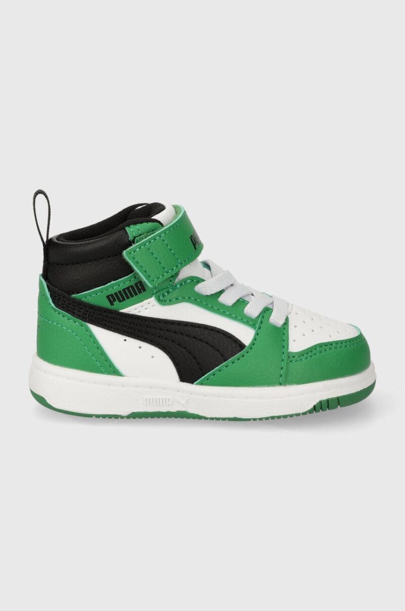 Puma sneakers pentru copii Rebound V6 Mid AC+ In culoarea verde