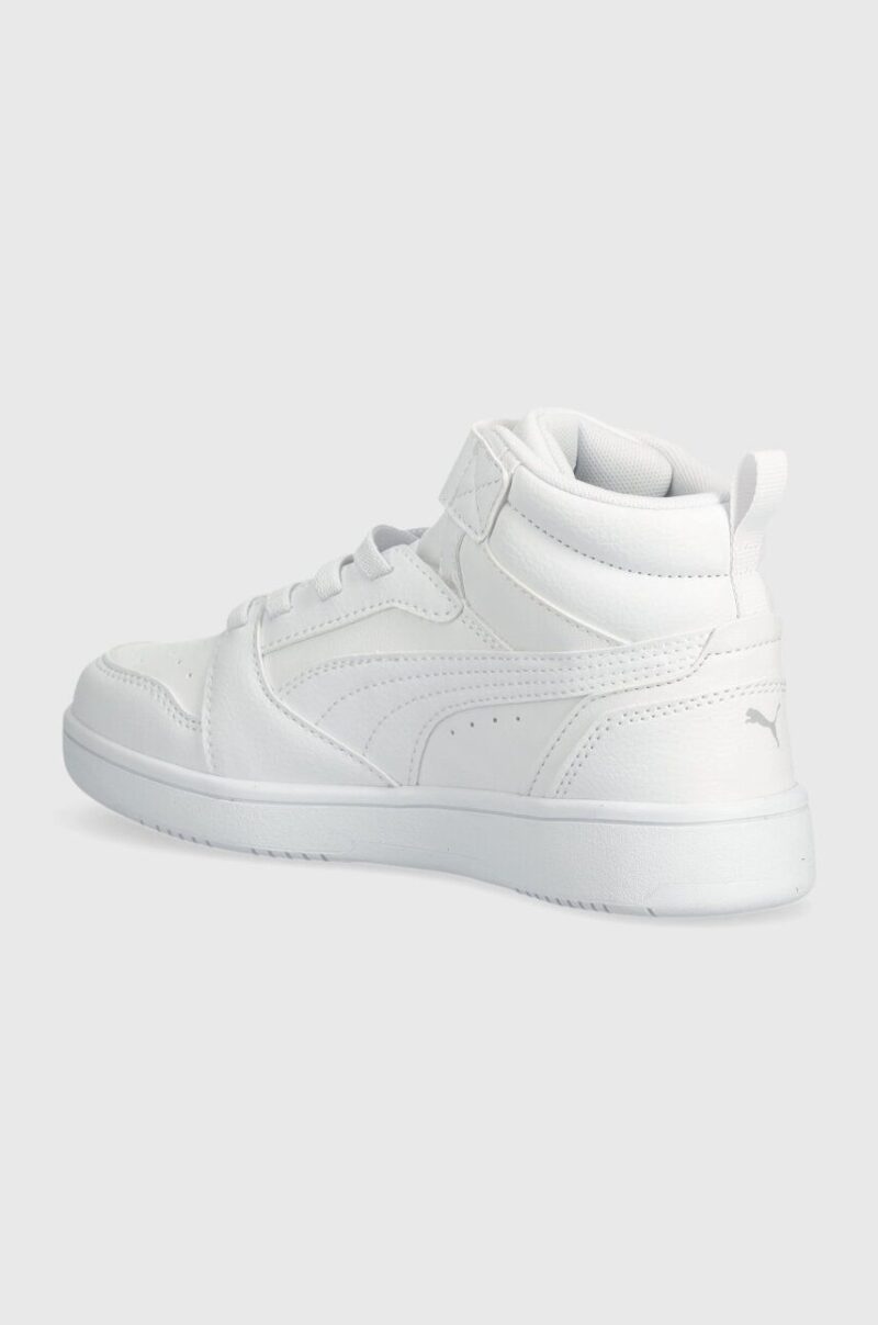 Puma sneakers pentru copii Rebound V6 Mid AC+ PS culoarea alb preţ