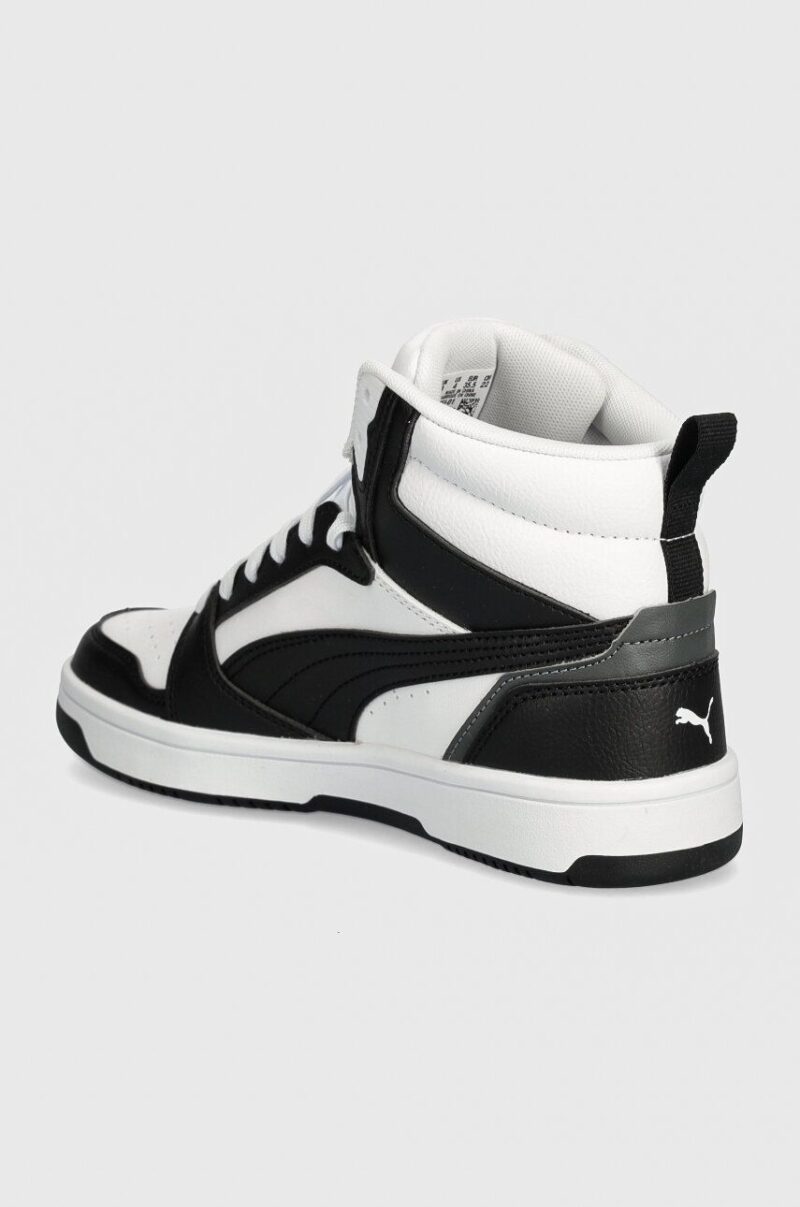 Puma sneakers pentru copii Rebound V6 Mid Jr culoarea alb preţ