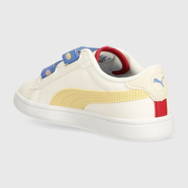 Puma sneakers pentru copii Smash 3.0 Summer Camp V PS culoarea bej preţ