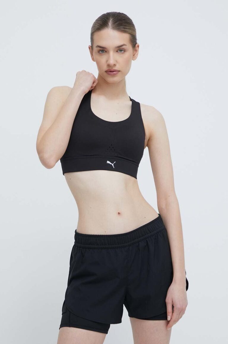 Puma sutien sport PWRbreathe culoarea negru