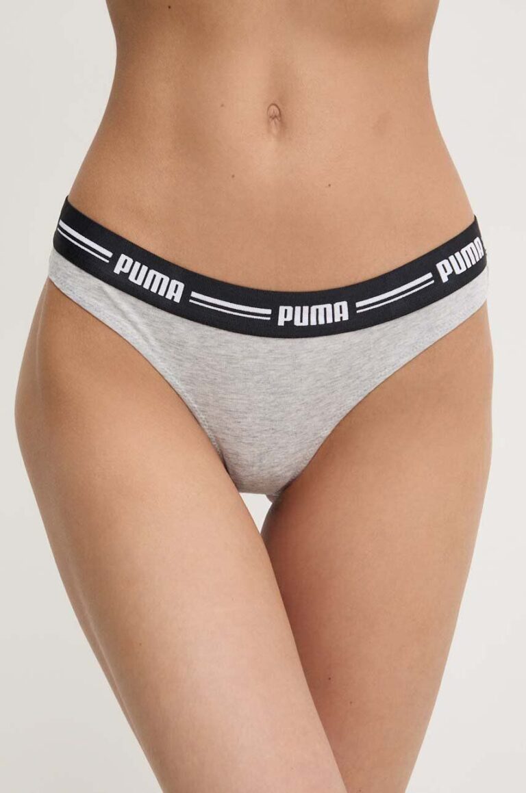 Puma tanga 2-pack culoarea gri