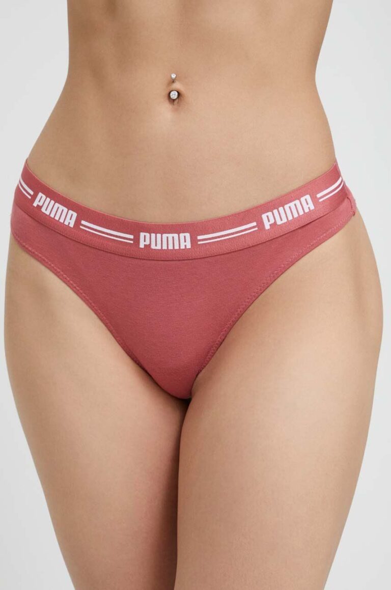 Puma tanga 2-pack culoarea roz