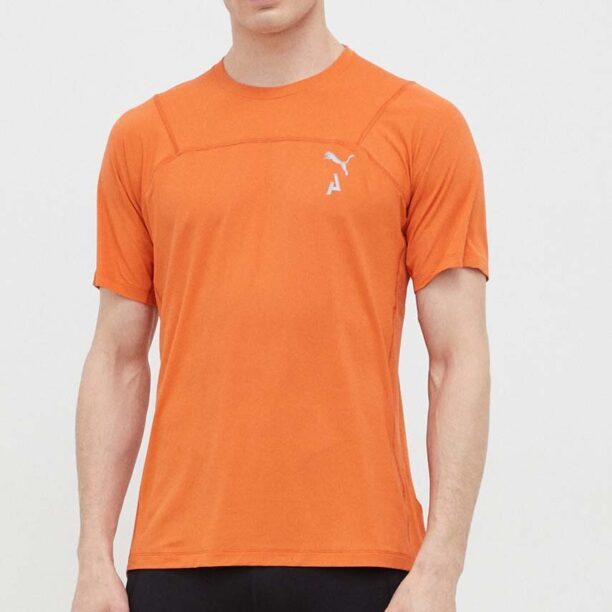 Puma tricou de alergare Seasons culoarea portocaliu