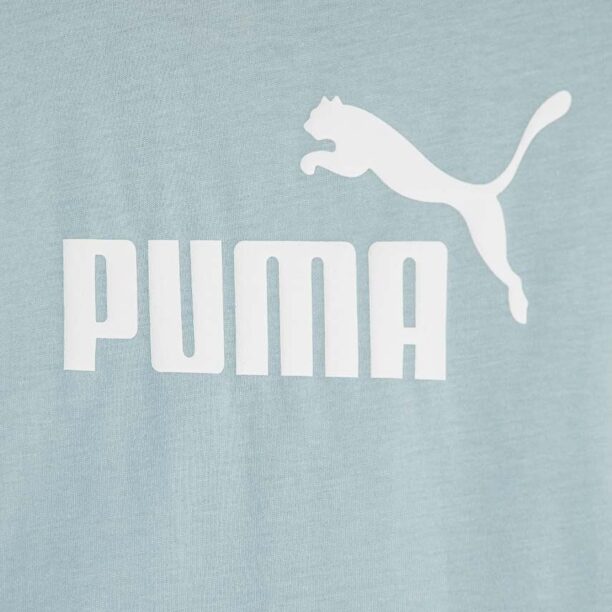 Puma tricou de bumbac pentru copii culoarea negru preţ