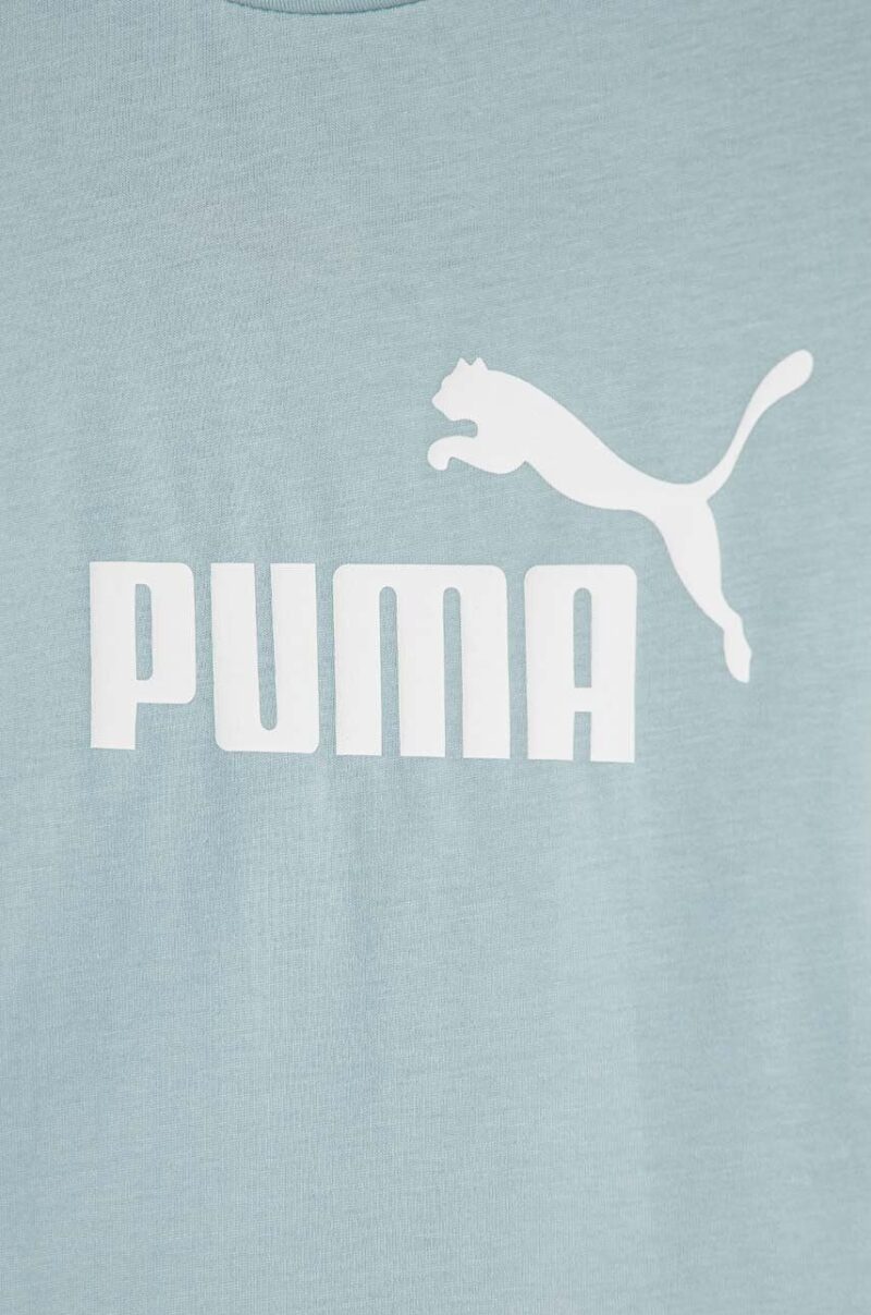 Puma tricou de bumbac pentru copii culoarea negru preţ