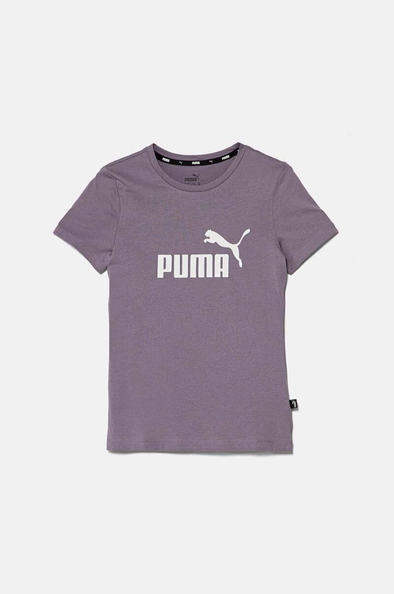 Puma tricou de bumbac pentru copii culoarea violet