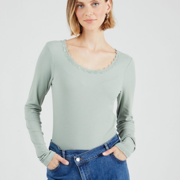 QS Tricou  verde pastel