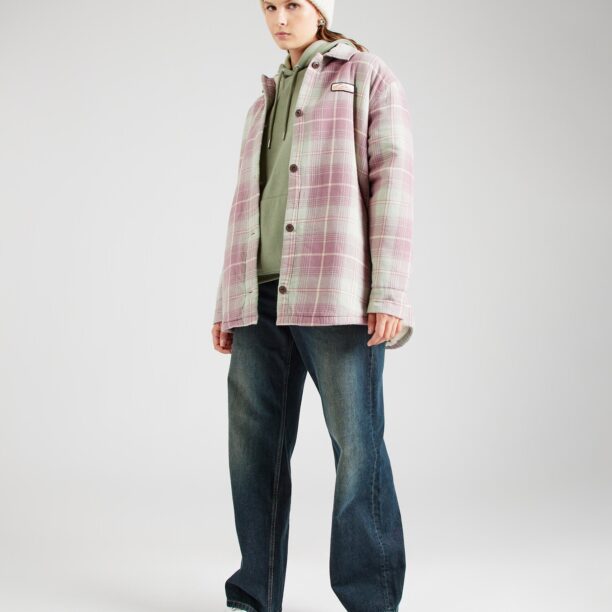 Cumpăra QUIKSILVER Geacă de primăvară-toamnă 'UNIPLAID'  bej deschis / mauve