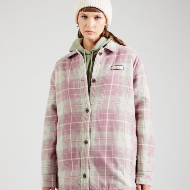 QUIKSILVER Geacă de primăvară-toamnă 'UNIPLAID'  bej deschis / mauve