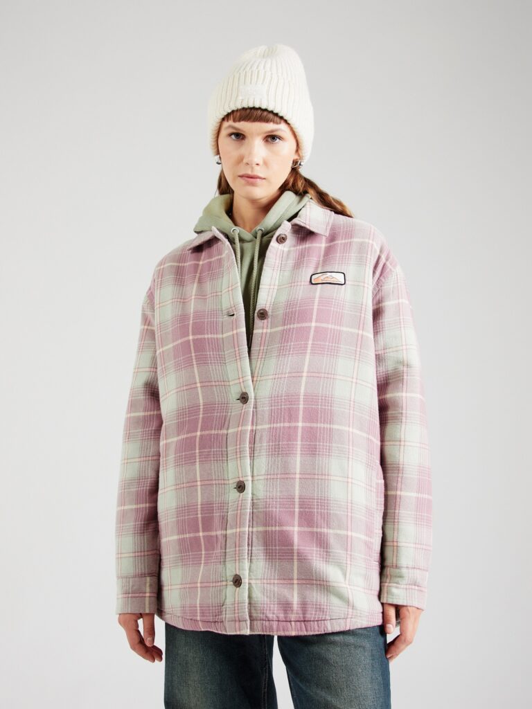 QUIKSILVER Geacă de primăvară-toamnă 'UNIPLAID'  bej deschis / mauve