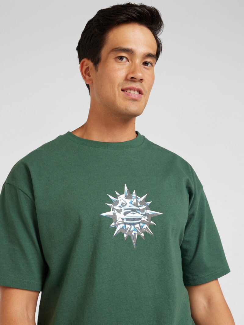 Preţ QUIKSILVER Tricou 'SPIKE BALL MER'  gri / verde pin / alb