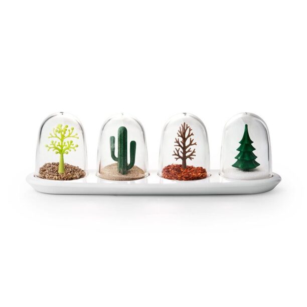 Qualy set de recipiente pentru condimente (4-pack)