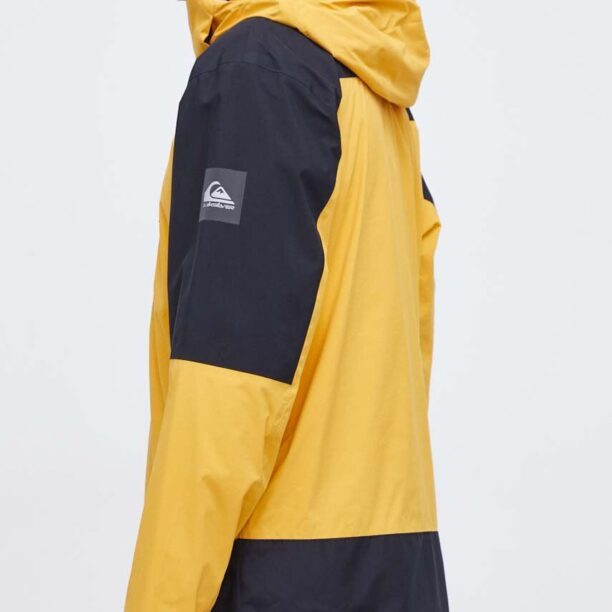 Quiksilver geaca Ultralight GORE-TEX culoarea galben preţ