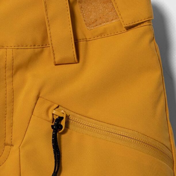 Quiksilver pantaloni copii culoarea galben preţ