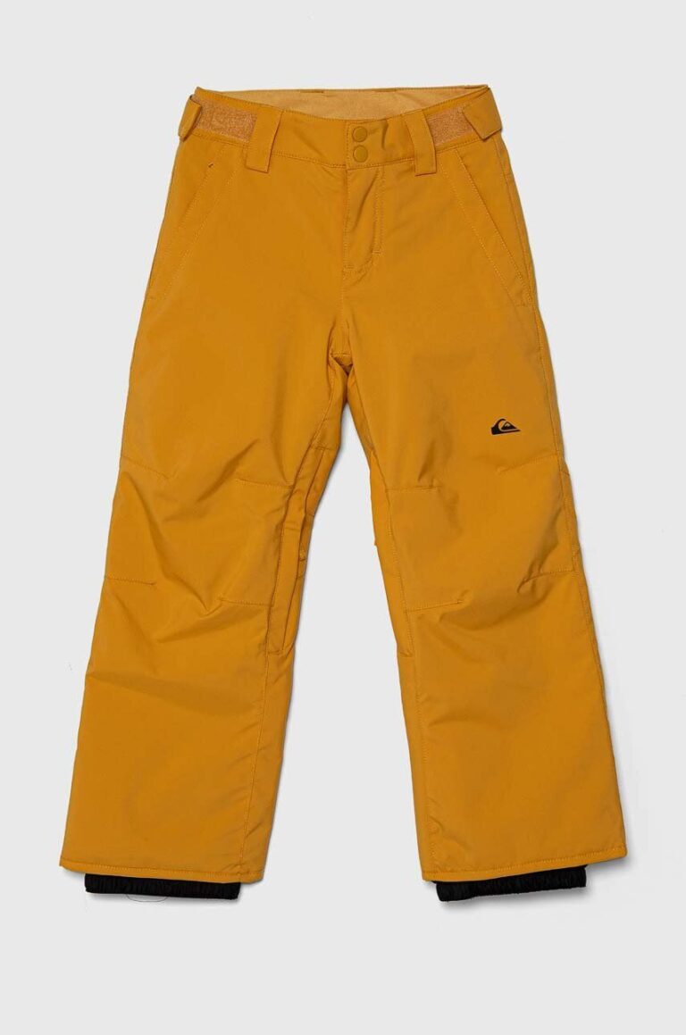 Quiksilver pantaloni de schi pentru copii ESTATE YTH PT SNPT culoarea galben