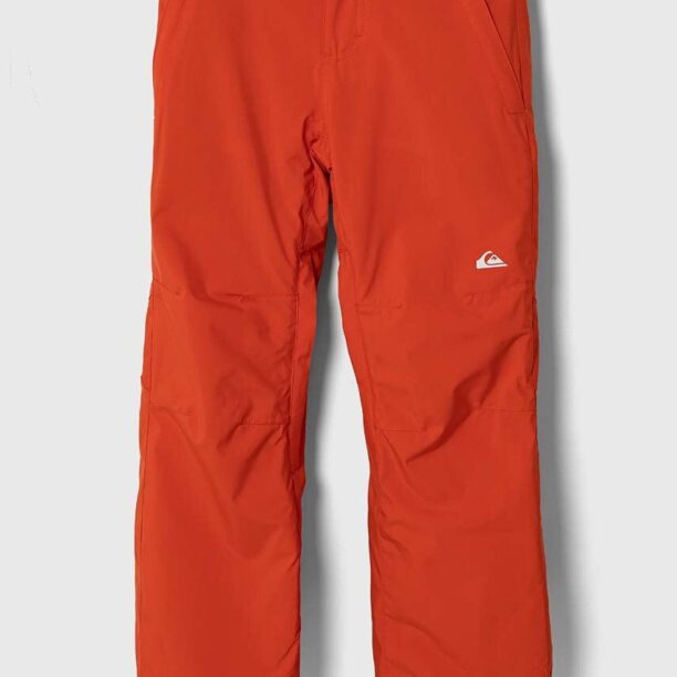 Quiksilver pantaloni de schi pentru copii ESTATE YTH PT SNPT culoarea portocaliu