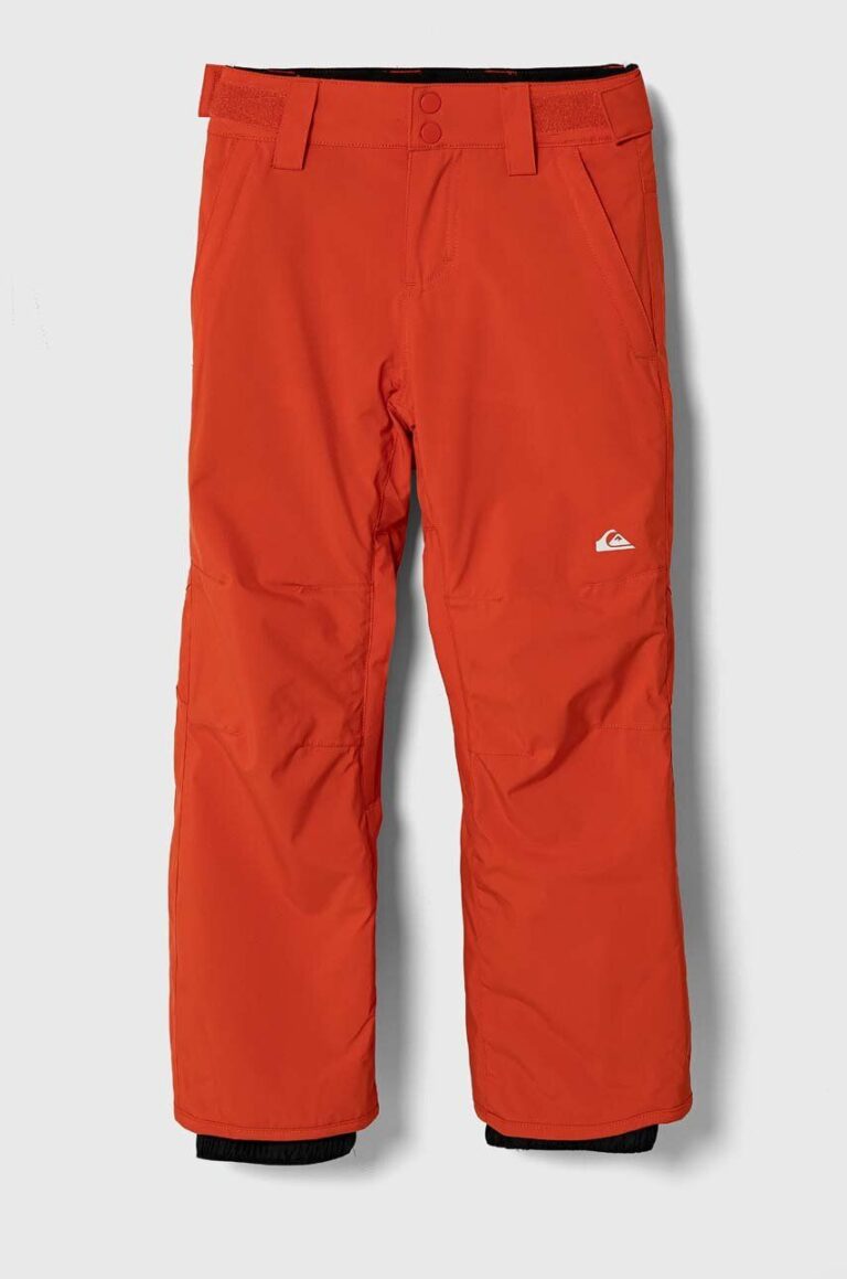 Quiksilver pantaloni de schi pentru copii ESTATE YTH PT SNPT culoarea portocaliu