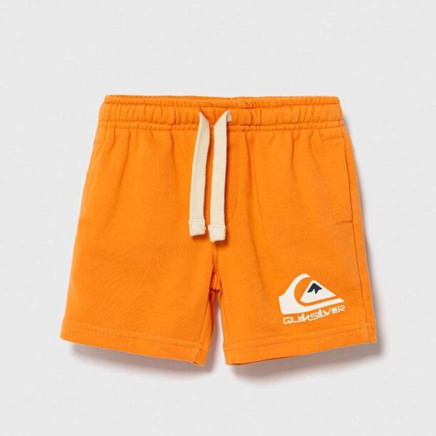 Quiksilver pantaloni scurti copii EASY DAY culoarea portocaliu