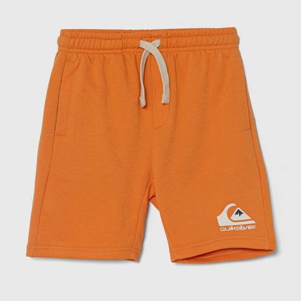 Quiksilver pantaloni scurti copii EASY DAY culoarea portocaliu