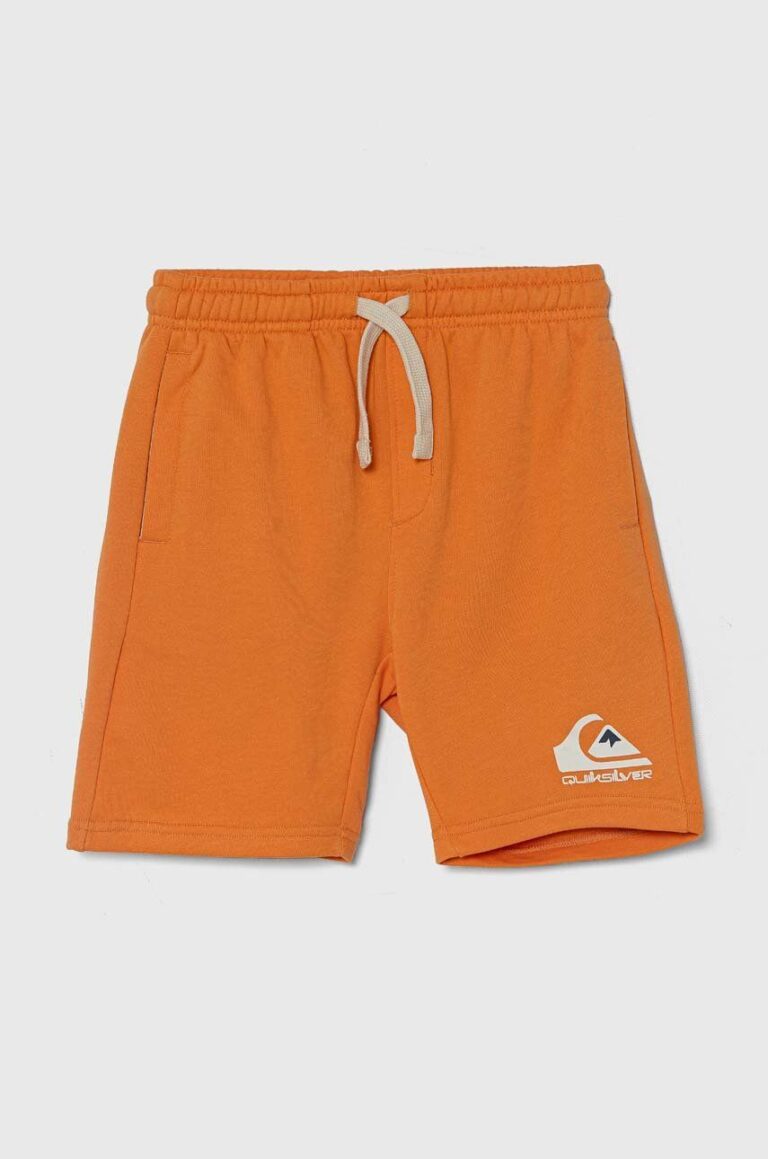 Quiksilver pantaloni scurti copii EASY DAY culoarea portocaliu