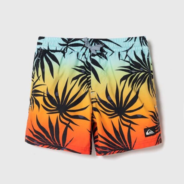 Quiksilver pantaloni scurti de baie copii MIX VLY BOY 12 culoarea portocaliu