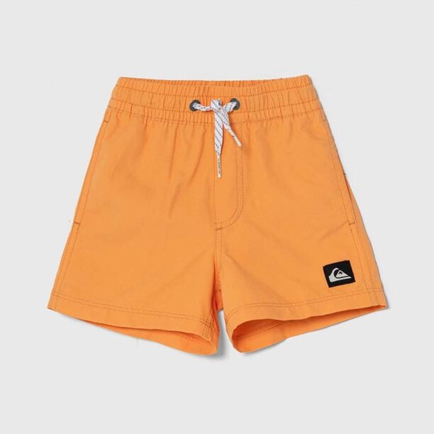 Quiksilver pantaloni scurti de baie copii SOLID BOY 12 culoarea portocaliu