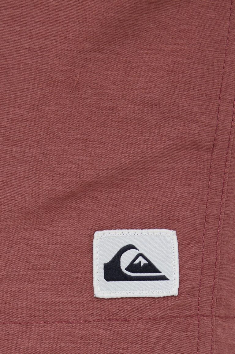 Quiksilver pantaloni scurti de baie culoarea bordo preţ