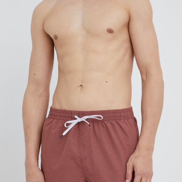 Quiksilver pantaloni scurti de baie culoarea bordo preţ