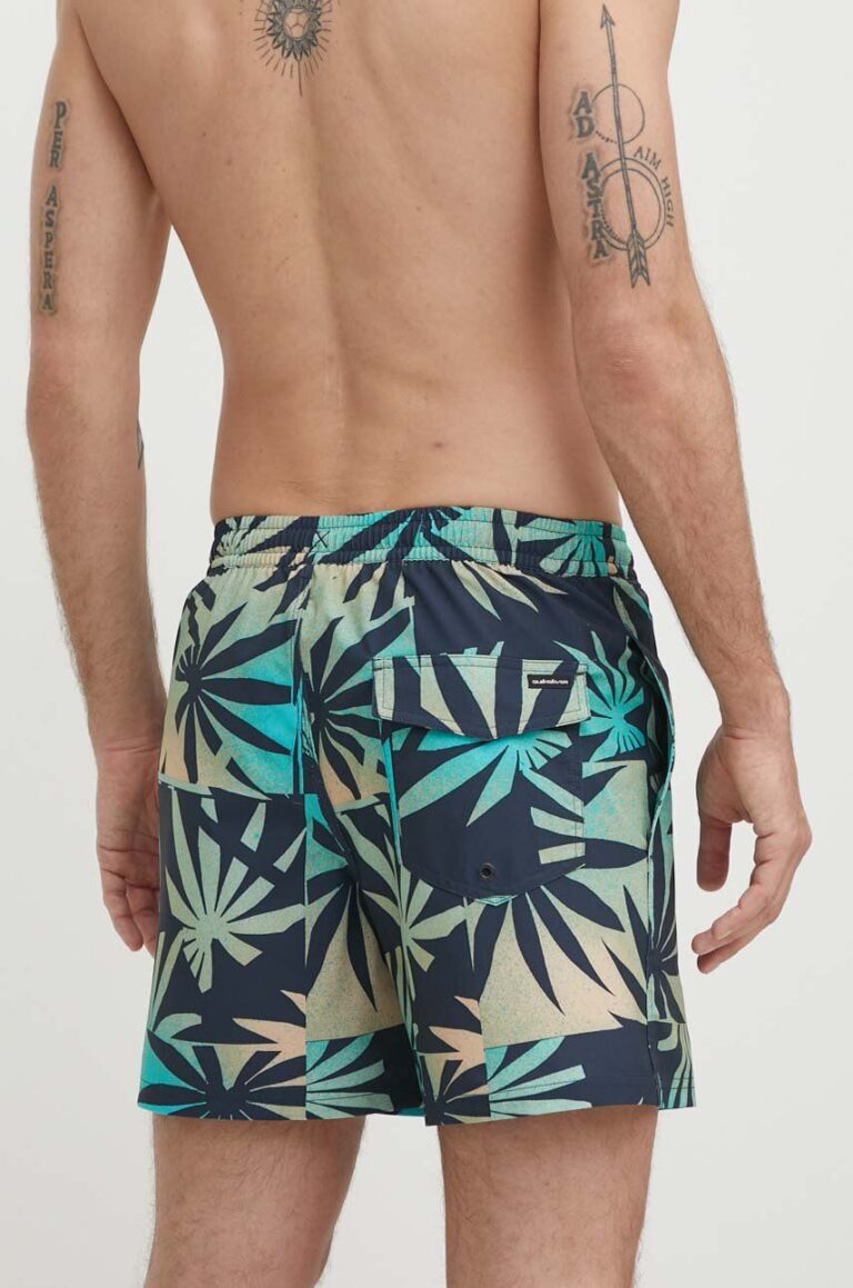 Quiksilver pantaloni scurti de baie culoarea roz preţ