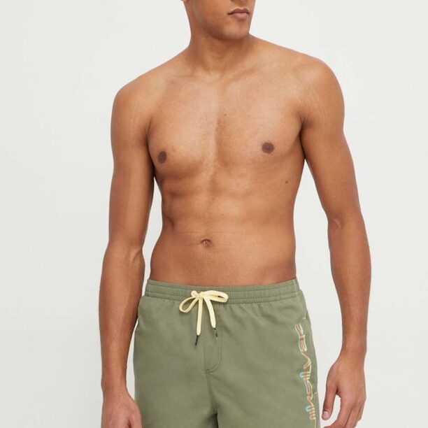 Quiksilver pantaloni scurti de baie culoarea verde