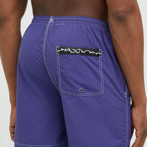 Quiksilver pantaloni scurti de baie culoarea violet preţ