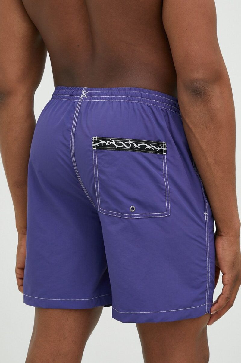 Quiksilver pantaloni scurti de baie culoarea violet preţ