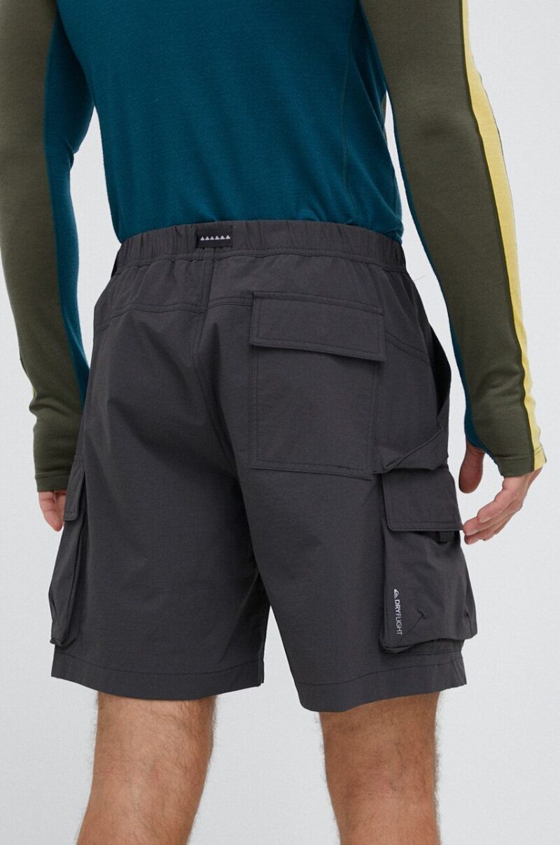 Quiksilver pantaloni scurți outdoor Run Ashore culoarea gri preţ