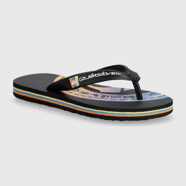 Quiksilver slapi copii MOLOKAI ART II culoarea negru