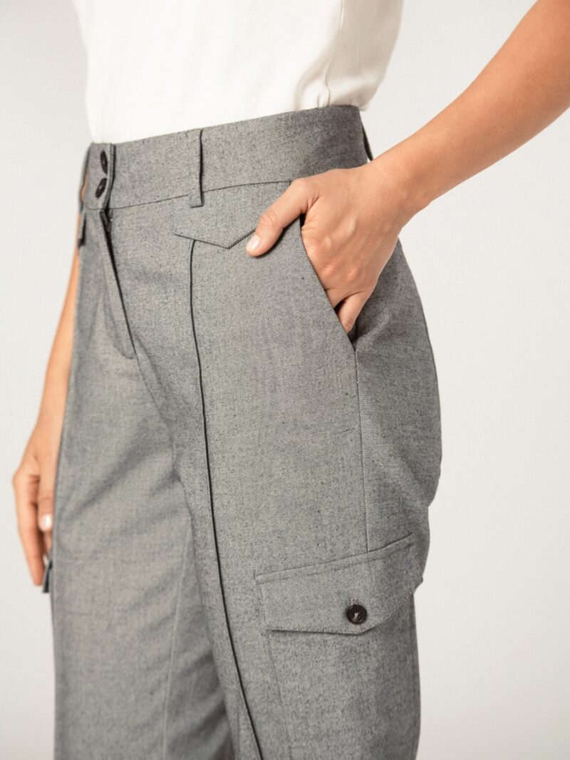 Preţ Quiosque Pantaloni '3TR001'  gri / negru