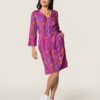 Quiosque Rochie '4SF009'  galben / albastru violet / ciclam / portocaliu / magenta