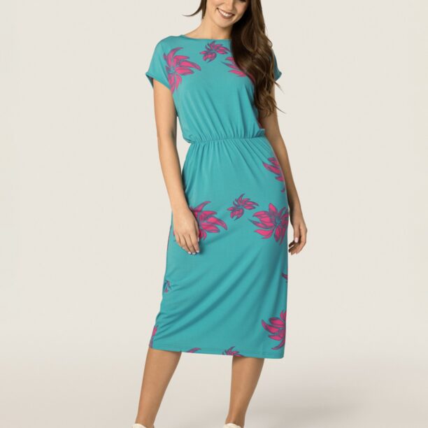 Quiosque Rochie  albastru / roz