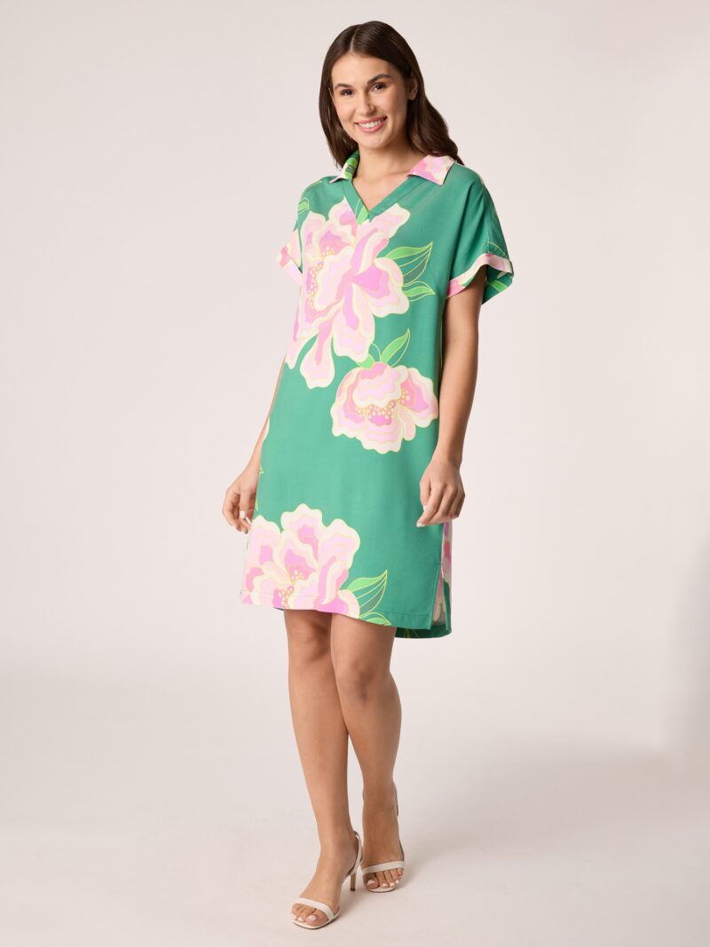 Quiosque Rochie  verde / roz