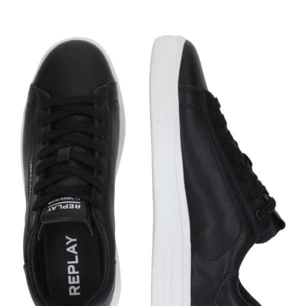 REPLAY Sneaker low  negru / alb