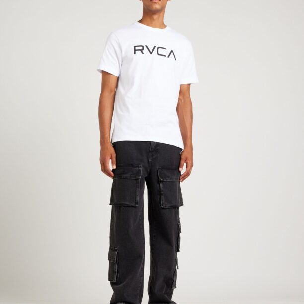 RVCA Tricou  negru / alb preţ