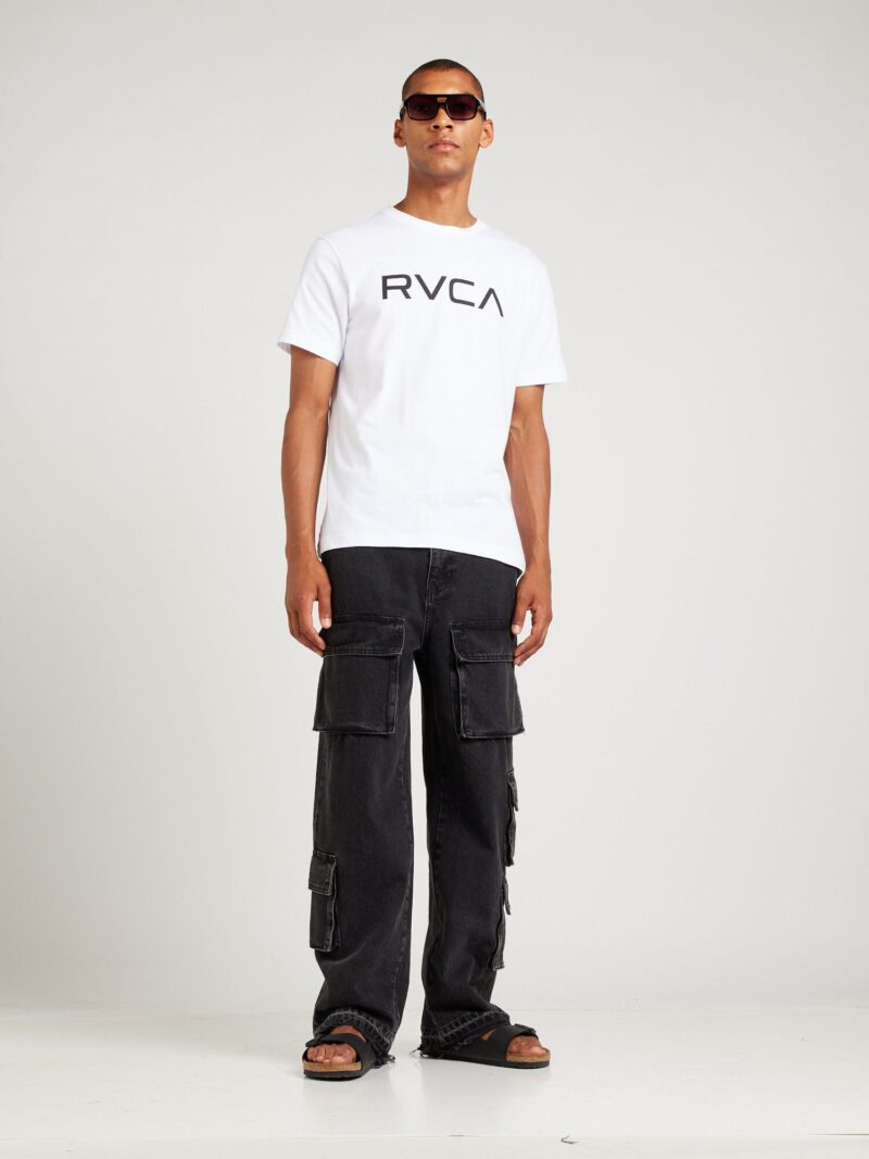 RVCA Tricou  negru / alb preţ