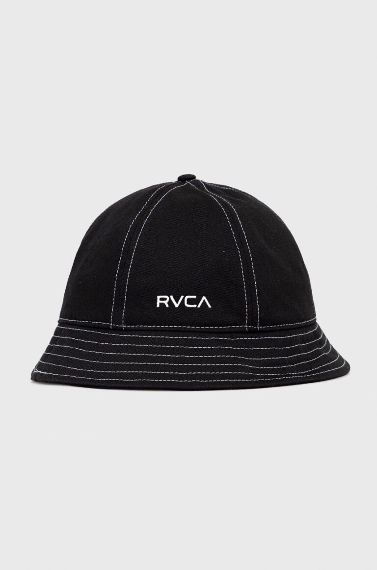 RVCA palarie din bumbac culoarea negru