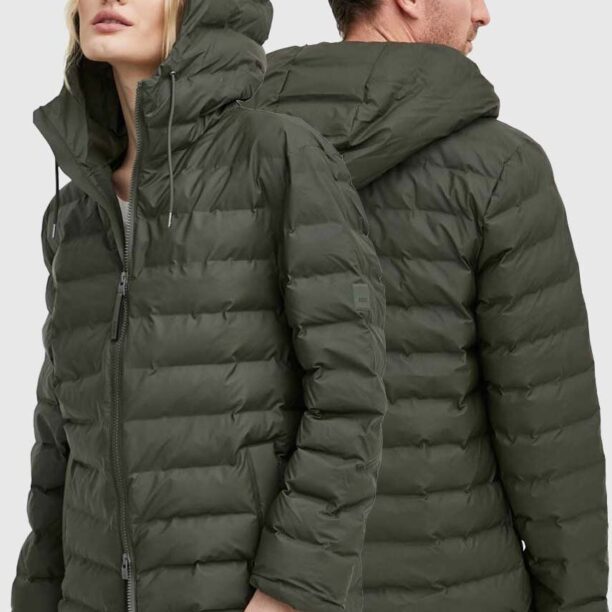 Rains geaca 15810 Jackets culoarea verde