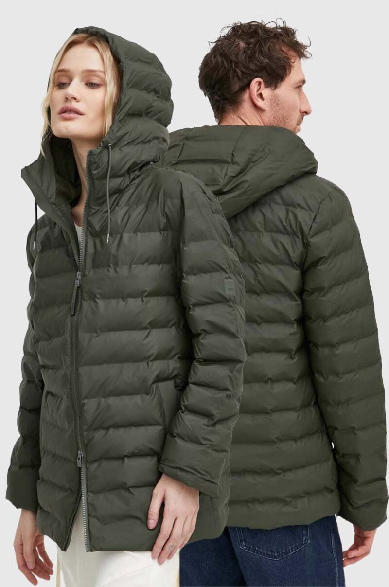 Rains geaca 15810 Jackets culoarea verde