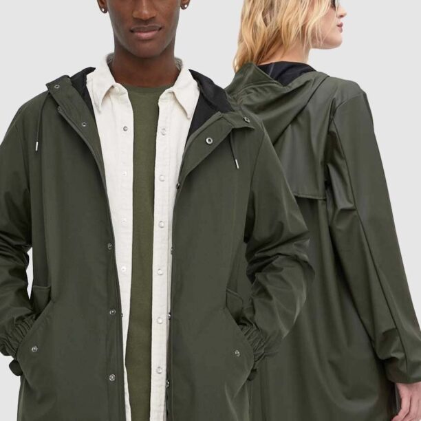 Rains geaca 18010 Jackets culoarea verde