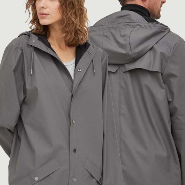 Rains geaca de ploaie 12010 Jackets culoarea gri