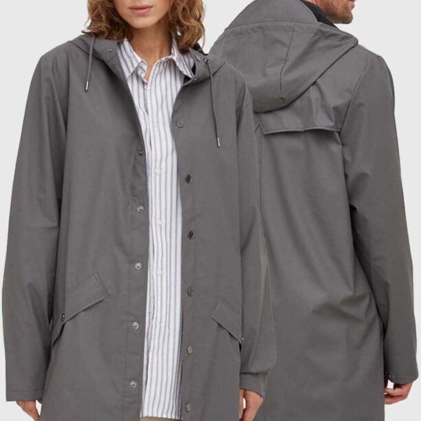 Rains geaca de ploaie 12020 Jackets culoarea gri