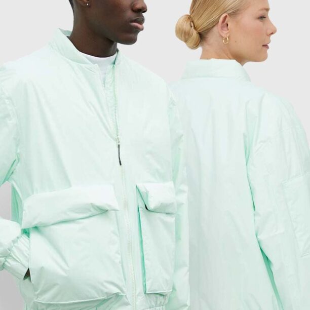 Rains geaca de ploaie 15530 Fuse Bomber Jacket culoarea verde